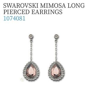 SWAROVSKI MIMOSA LONG PIERCED EARRINGS